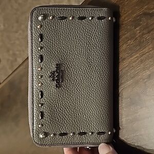 Coach zip around wallet